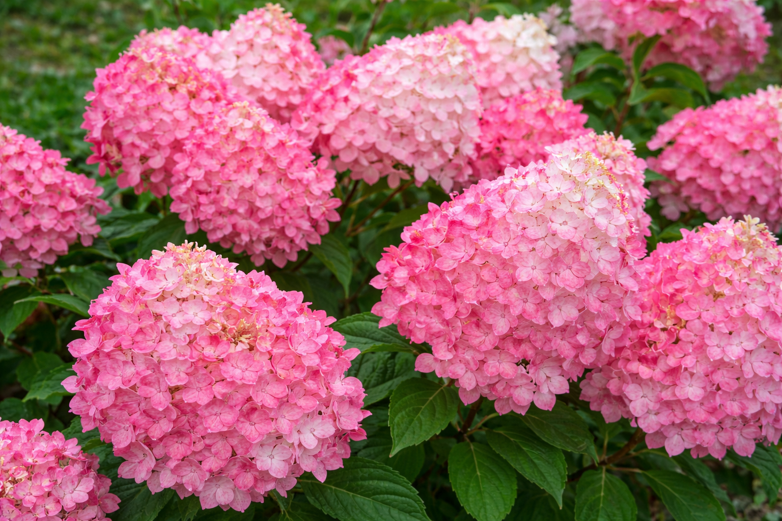 Hortenzia, bugás 'Pink Lady' K2